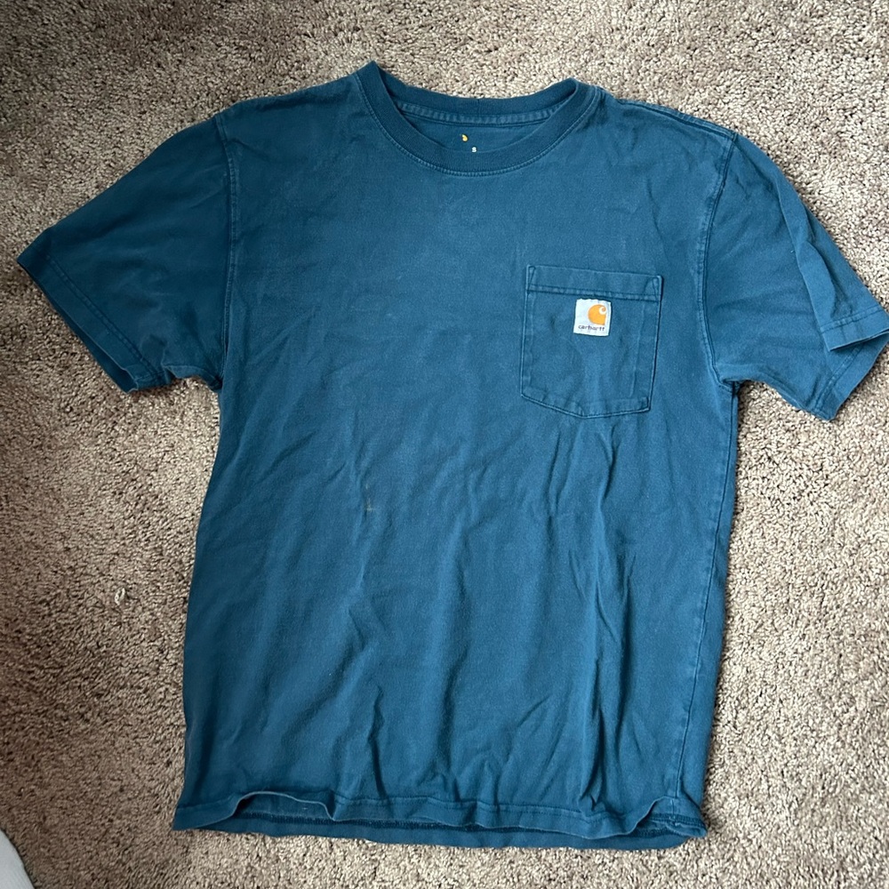 Carhartt Men’s Teal Blue Pocket Short-Sleeve Tee